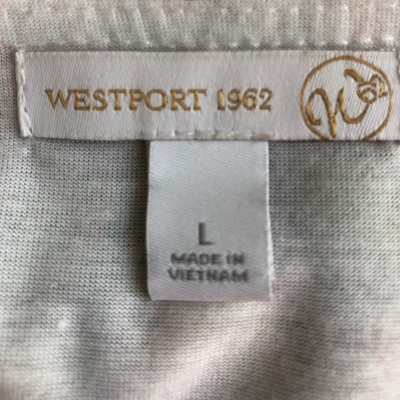 Westport Orange Print Boho Butterfly Sleeve Top Size Large - Picture 7 of 7